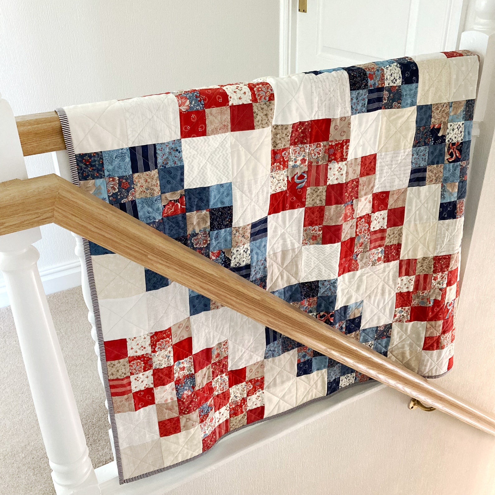Easy Jelly Roll Quilt Pattern, Modern PDF Quilt Pattern, Hampton - Etsy UK