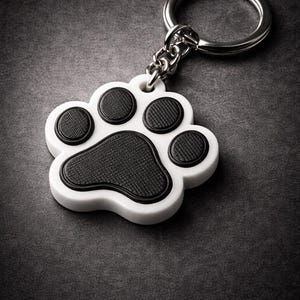 Pfoten Schlüsselanhänger mit oder ohne NFC – Smartes Hunde & Katzen Geschenk – Tierliebhaber Accessoire