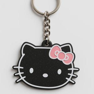 Hello Kitty NFC-Schlüsselanhänger – Digitale Visitenkarte – Kontaktlose Informationsweitergabe – Kompatibel mit iPhone und Android