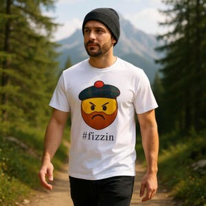 Fun scottish themed present, Fizzin' Scottish Slang T-Shirt - Fun Emoji Design & Dictionary Definition