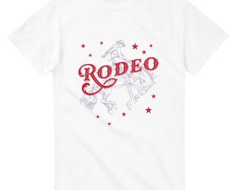 Vintage Rodeo Poster T-Shirt: Bucking Bronco Western Tee