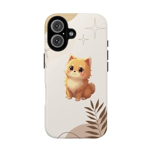 Bonita funda para teléfono con diseño de perro Pomerania, regalo para amantes de las mascotas, accesorio para amantes de los animales, funda tecnológica personalizable, regalo de cumpleaños