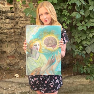 Acrylic Painting On Canvas - // Brain Have Mercy On Me