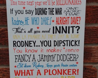 Shabby vintage chic only fools /& horses phrases wall hanging wooden sign plaque