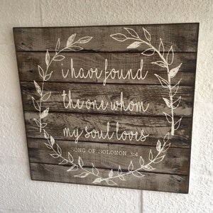 Song of Solomon I have found the one rustic distressed shabby chic vintage sign