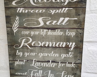 Distressed Practical Magic Quote Sign: Rustic Shabby Chic Plaque