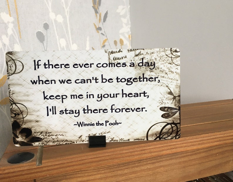 Best Friends Goodbye Leaving Away Farewell Gift-If There Ever Comes A Day-Adorno De Corazón De Cerámica Para Recuerdo, Placa De Decoración De Regalo, Impresión De Doble Cara