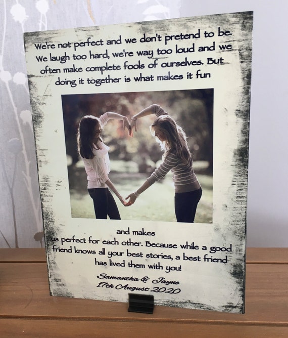 Best Friend Good Friend Personalized Metal Sign Friend