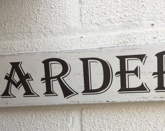 Shabby Chic Larder Sign: Distressed Kitchen Decor Plaque