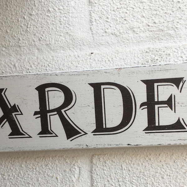 shabby chic distressed Larder kitchen sign gift idea wooden sign plaque Sale