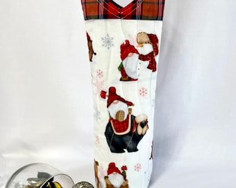 Winter Gnomes Wine Gift Bag Wine Lover