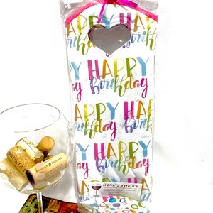 Happy Birthday WeinBeutel Wein Geschenktasche Feiern