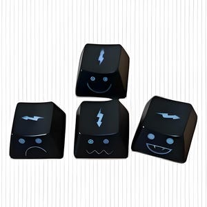Cute Emo Keycap Set – WASD Arrows with Sidelight