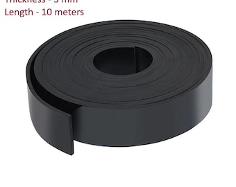 30x3 mm - 10 meters sealing strip, rubber strip, rubber sealing strip 30x3 mm, universal sealing strip, elastic strip, protective strip