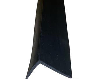 Esquina de goma de 70x40x2 mm, longitud: 3 metros, esquina protectora de goma, perfil exterior de goma, esquina de goma elástica, protección de esquinas