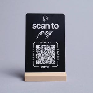 Personalisierte Metallkarte mit QR-Code – Zahlung einfach per Scan (PayPal etc.)