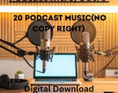 20 Podcast Intro Outro Music Stingers, Royalty-Free (Digital Download)