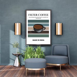 Indian Filter Coffee Art Print: Chicory Blend, Made in India (Digital Download)