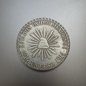 Coin 1 peso 1914 Mexico