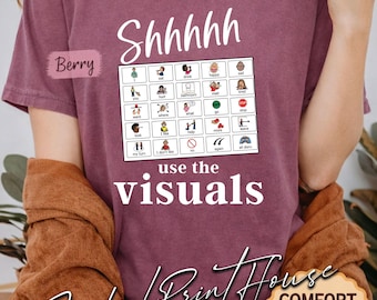 Autismus Kommunikation Shirt, PECS Visuelle Unterstützung T-Shirt, Sonderpädagogik Lehrer Geschenk