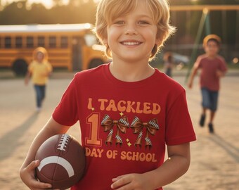Maillot de football 100e jour d'école pour garçon, tenue de célébration