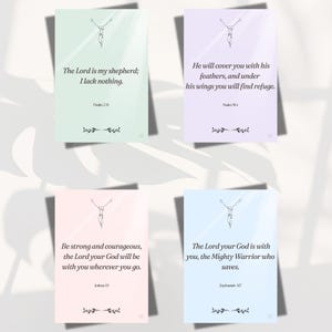 Cartões com versículos bíblicos para impressão, cartões com escrituras inspiradoras, 60 citações de afirmações bíblicas para download instantâneo, cartões de oração, cartões de estudo bíblico