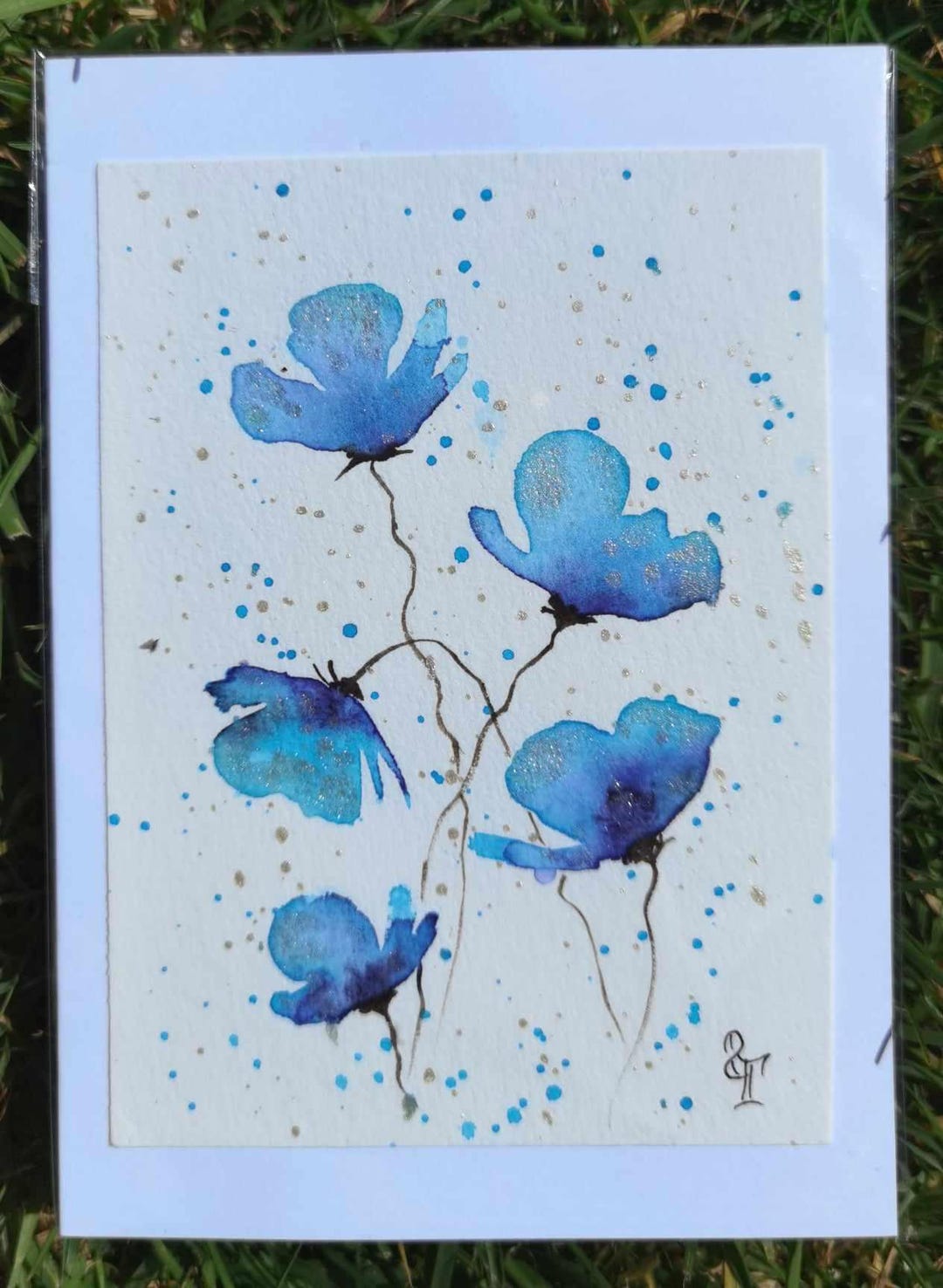 Set of 3 Hand-painted Watercolor Greeting Cards – Original Art With ...