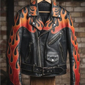 70s Leather Patchwork Jacket - Etsy