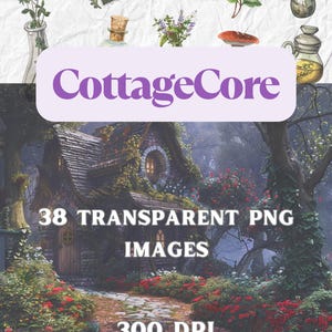 Mystical Garden Collection - 38 Vintage PNG Dateien (300 DPI)