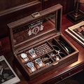 Custom Mens Storage Box,Men's Jewelry Box,Personalized Watch Box Holds Watches, Cufflinks, Sunglasses & More,Vintage Mens Gift,Gifts For Him