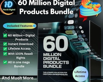 digital products best seller |  PLR MRR | 60+ Million digital Product | Passive Income | Ready To use