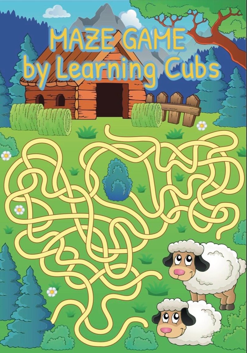 Maze Game Activity Book for Kids – Fun Printable Puzzles by Learning ...
