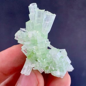 17 Gram Tourmaline Crystal, Tourmaline, Terminated And Undamaged Very Beautiful High Luster Natural Green Tourmaline Crystal @Chappu Mine