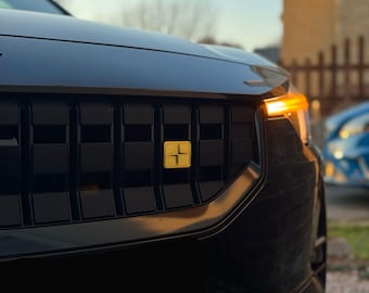 Polestar style emblem grill badge, 3D printed, custom made adhesive multi colours