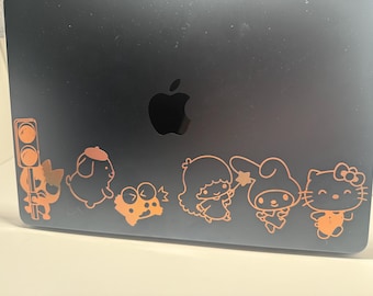 Hello Kitty and Friends Laptop Decal|Sanrio Sticker|Cute Kawaii Vinyl Decal|Hello Kitty Sticker for Laptop, Ipad, Water Bottle|Vinyl Decal
