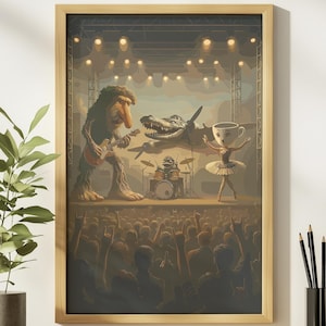Bombardiro Crocodilo Poster,Music Poster,Brainrot Memes,Brr Brr Patapim,Shark Meme,Stupid Gift,Tiktok Meme,Italian Brainrot,Ballerina