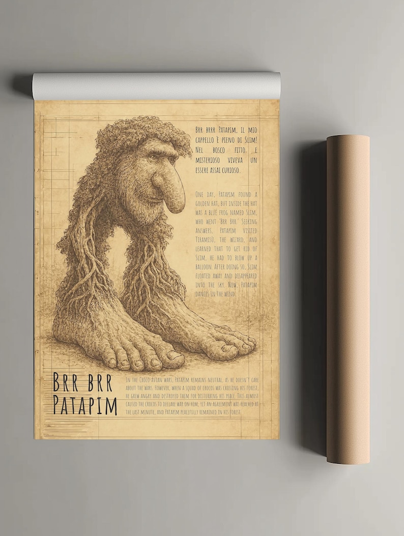 Brr brr Patapim Brain Rot Meme Poster, Brainrot Memes, Meme Posters ...