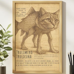 Trulimero Trulicina Brain Rot Meme Poster, Brainrot Memes, Meme Posters, Cat Fish Meme, Stupid Gifts, Social Media Viral, Italian Brainrot