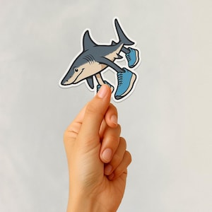 Tralalero Tralala Funny Meme Sticker, Brainrot Memes, Internet Humor, Tiktok Meme, Stupid Gift, Italian Brainrot, Brainrot, Shark in Shoes
