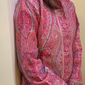 Kani Pashmina Kashmiri Jacket short Vintage Jacket for Indian Wedding woven shrug