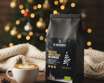 Personalized organic espresso with name & label – hand-roasted | Gift idea for coffee lovers – MyCoffee by 5 Senses Coffee Roasters