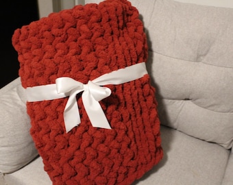 Handmade Chunky Knit Blanket