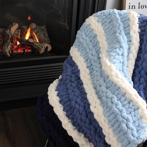 Handmade Chunky Knit Lap Blanket