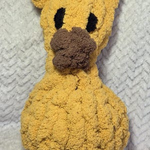 Ginger the Giraffe | Chunky Knit Giraffe Plush | Handmade Jungle Nursery Stuffed Animal