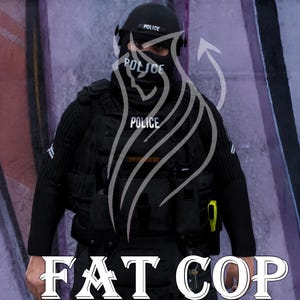 FiveM Fat Cop Ped | Custom male Character |Police, Civilian RP | QBCore ESX Ready