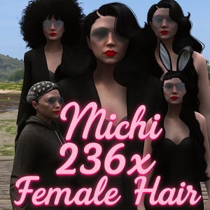 FiveM Female 236X Hair Pack | High Quality & FiveM Ready