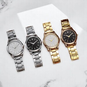 Vintage Couple Watch Set – 2024 Stainless Steel Mesh Strap Quartz Watches for Men & Women