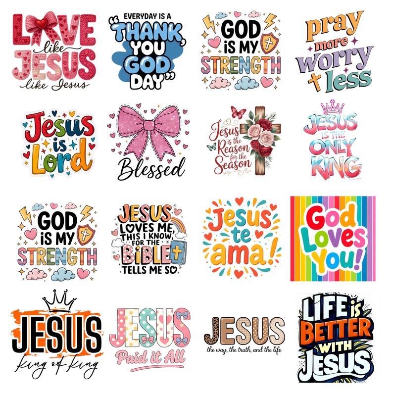 Christian Png Bundle, Faith Png, Bible Verse Clipart, Jesus Png ...