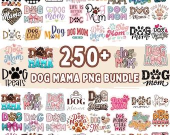 Mama Dog Png Bundle Dog Mom Clipart Cute Dog Png Pet Lover Sublimation Puppy Clipart Digital Download