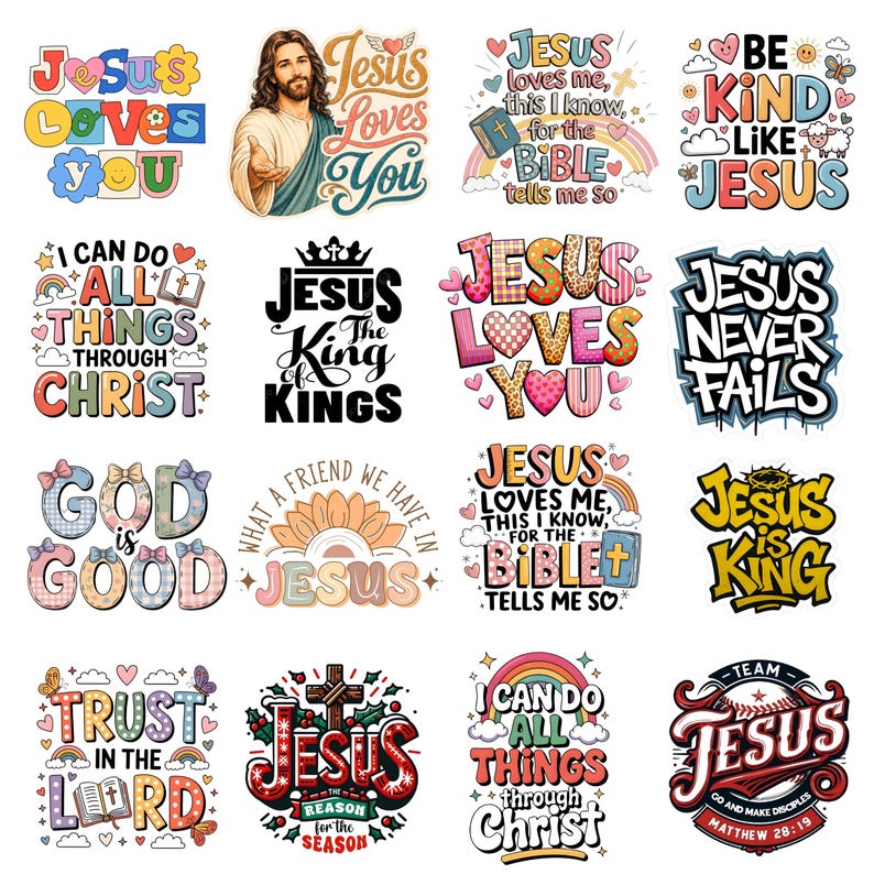 Christian Png Bundle, Faith Png, Bible Verse Clipart, Jesus Png ...